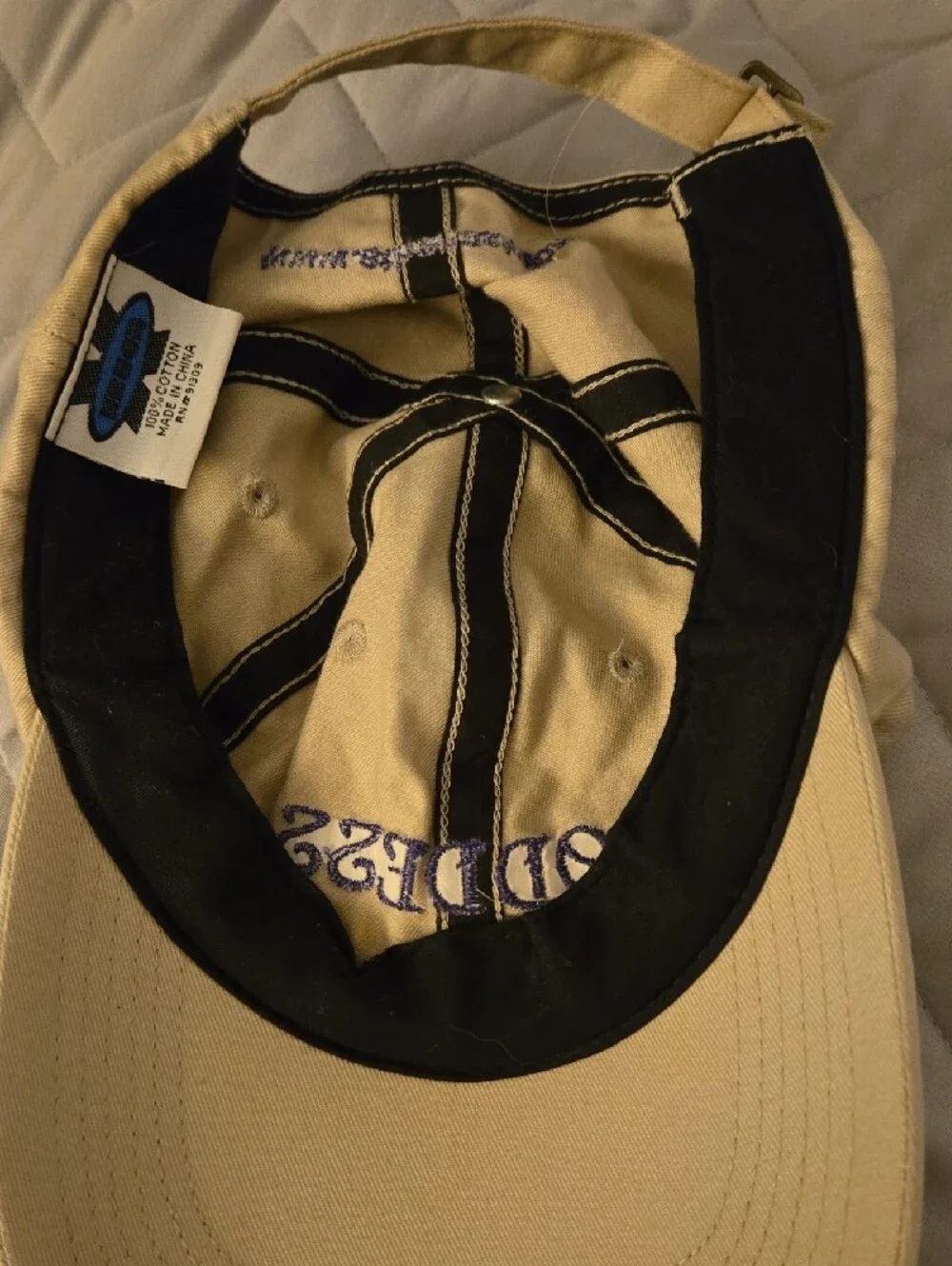 Goddess Embroidered Beige Women’s Baseball Cap